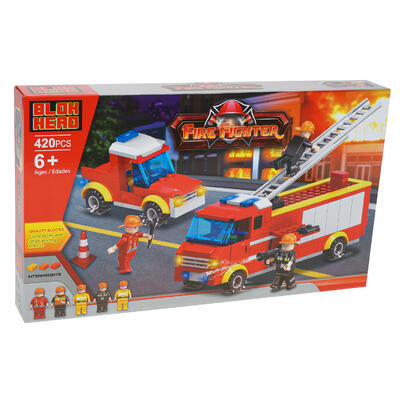 420 piece blok head fire fighter playset -- 6 per case