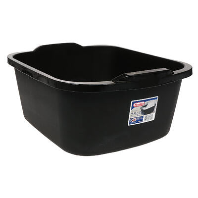 sterilite dishpan- 18qt- black -- 6 per case