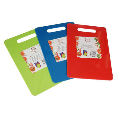 plastic cutting board- 14 l x 9.5 w- 3 assortments -- 48 per case