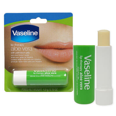 aloe vera vaseline lip balm- 0.16oz -- 24 per case