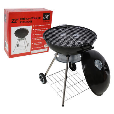 mercury round metal bbq grill- 22 -- 1 per case