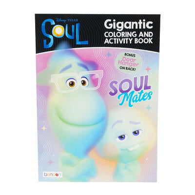 192 page disney- pixar soul gigantic coloring book -- 24 per case