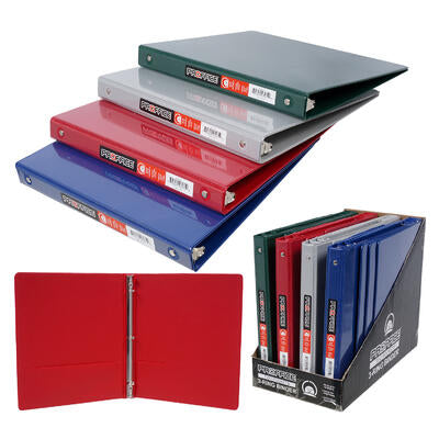 3 ring binder- - 4 assortments -- 24 per case