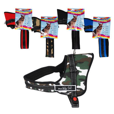 dog harness- assorted sizes and colors -- 50 per case