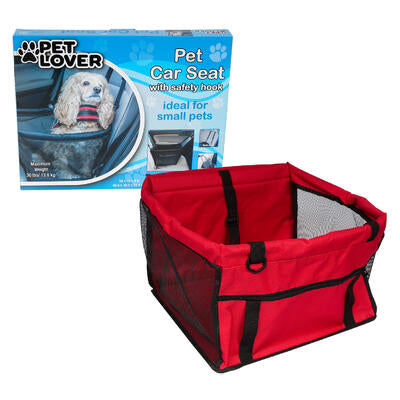 pet car seat w safety hook- 16 - 3 assortments -- 12 per case