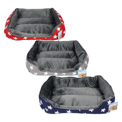 pet bed- 21 x17 - 4 assorted colors -- 24 per case