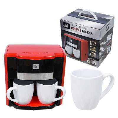 mercury coffee maker w 2 ceramic cup -- 6 per case