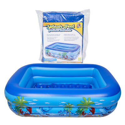 2 ring inflatable pool- 47 - blue -- 12 per case