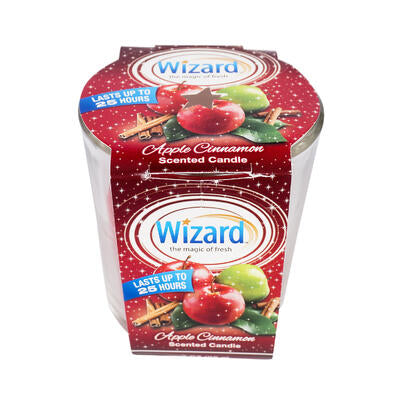 wizard apple cinnamon candle- 3oz -- 12 per case