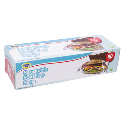 80ct fold top sandwich bag -- 24 per case