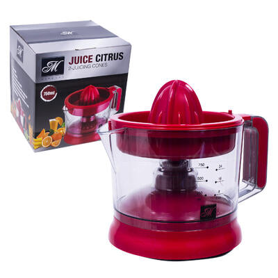 electric citrus juicer- 750 ml- red -- 12 per case