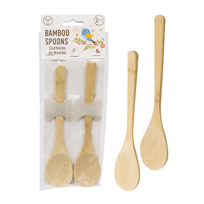 2pc bamboo spoon set -- 144 per case