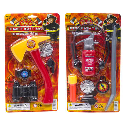 5-7 piece firefighter playset- 2 assortments -- 24 per case