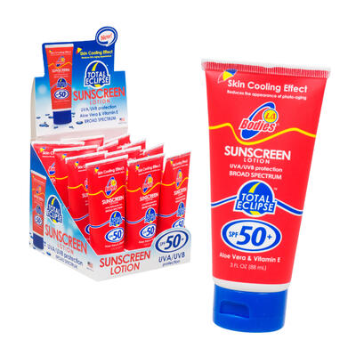 spf50 sunscreen w aloe vera and vitamin e -- 12 per box