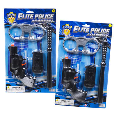 4 piece police playset- 2 assortments -- 24 per case