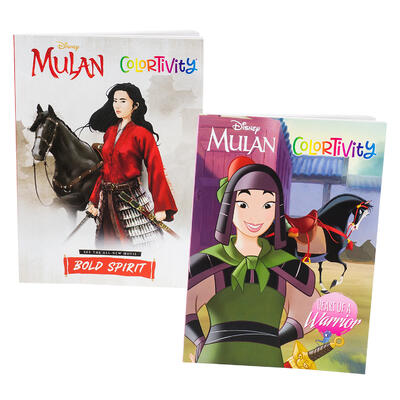 80 page mulan coloring book- 2 assortments -- 36 per case