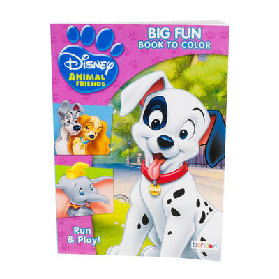 80 pg disney run and play coloring book -- 24 per case