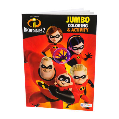 80 pg incredibles 2 coloring and activity book -- 24 per case