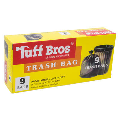 9ct tuff bros trash bag- 26gal -- 24 per case