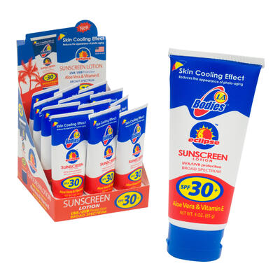 spf30 sunscreen w aloe vera and vitamin e- 3oz -- 12 per box
