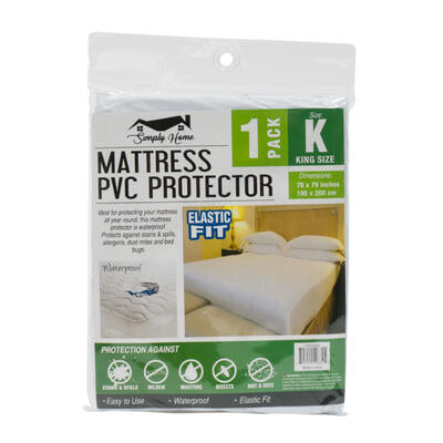 king mattress protector- white -- 24 per case