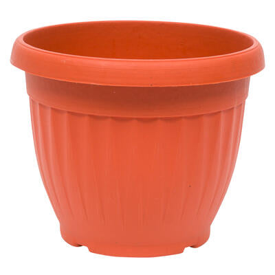 plastic line ribbed planter- 6.5 -- 48 per case