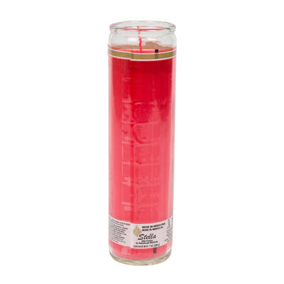 candle- 8 - red -- 12 per case