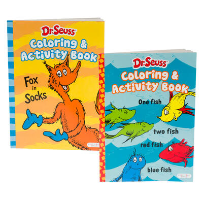 80 pg dr. seuss coloring and activity book- ast. -- 24 per case