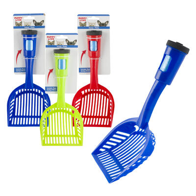 plastic pet shovel- 11.4 - 3 assortments -- 48 per case