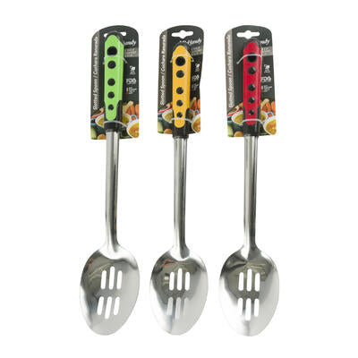 stainless steel slotted spoon- 1.5mm- 3 asst. -- 48 per case