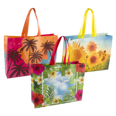 reusable tote bag- 3 assortments -- 144 per case