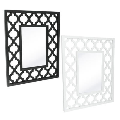 rectangular plastic frame mirror- 13 x16 - 2 asst. -- 6 per case