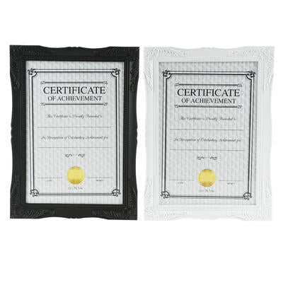 plastic certificate frame- 13 x10 - 2 assortments -- 36 per case