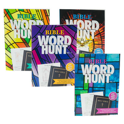 96 page bible word puzzle book- 4 assortments -- 48 per case