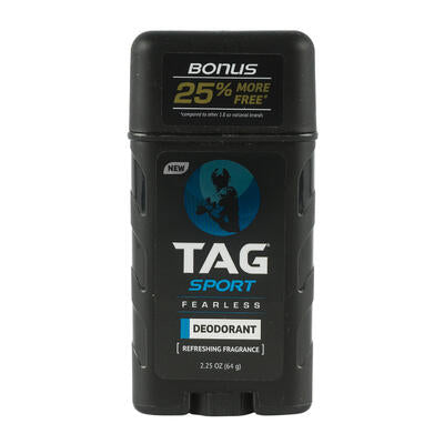 tag fearless stick deodorant- 2.25oz -- 12 per case