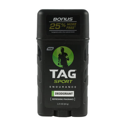 tag endurance stick deodorant- 2.25oz -- 12 per case