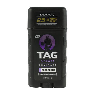 tag dominate stick deodorant- 2.25oz -- 12 per case