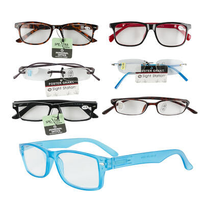 foster grant reading glasses - assorted styles -- 72 per case