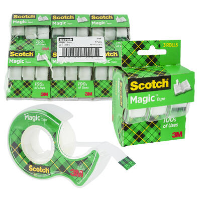 scotch magic tape- 3 4x350 -- 72 per case