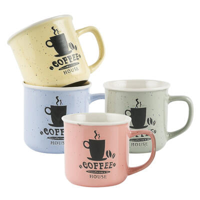 sesame glaze mugs - 11oz - assorted colors -- 48 per case