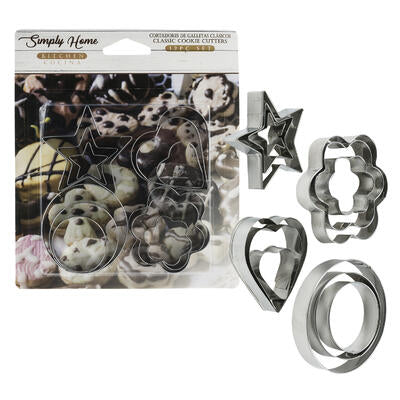 stainless steel cookie cutter set - 12 piece -  -- 48 per case