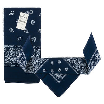 blue paisley bandanas -- 60 per case