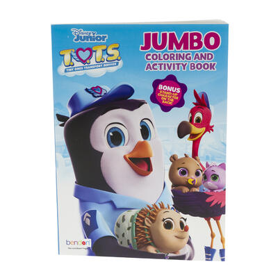 80pg jumbo tots coloring and activity book -- 24 per case