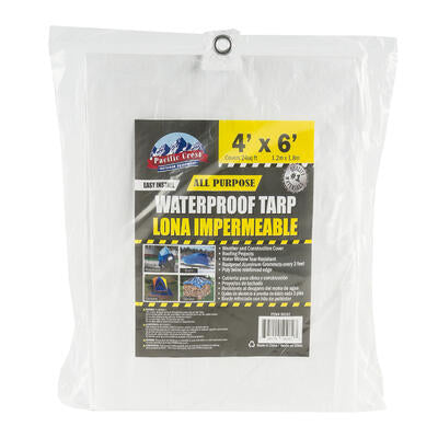 light duty tarps - white - 4x6 -- 50 per case