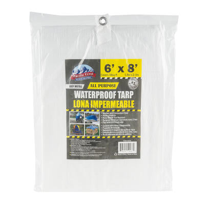 heavy duty waterproof tarp 6x8 - -  -- 25 per case