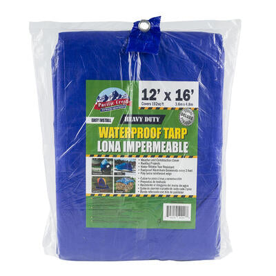 medium duty tarp 12x16 - blue- -  -- 6 per case