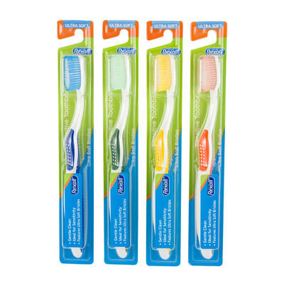 sensitive toothbrush - bulk - 4 assortments  -- 144 per case