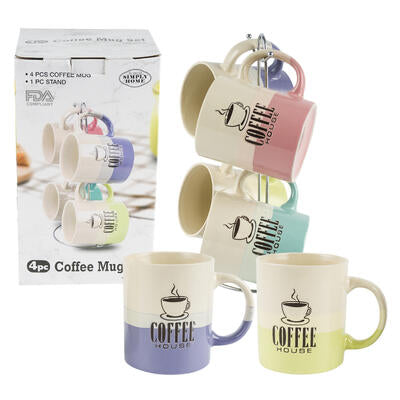 2-tone mugs - 11oz - assorted colors -- 8 per case