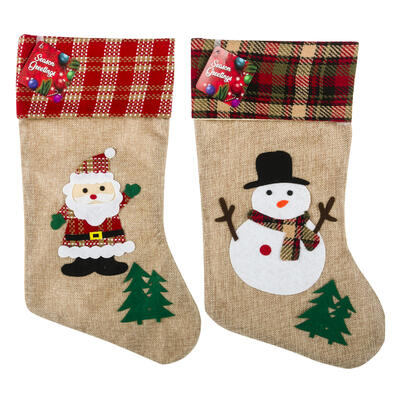 christmas stocking- 18.5 - 2 assortments -- 24 per box