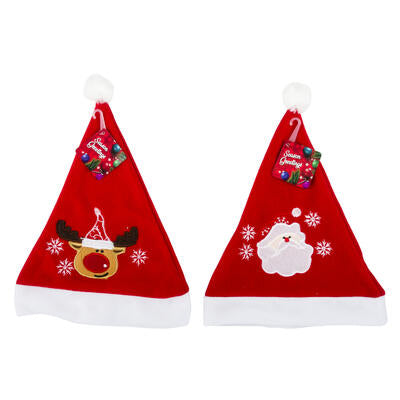 embroidered christmas hat- 15 - 3 assortments -- 24 per box